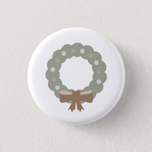 Christmas crown button