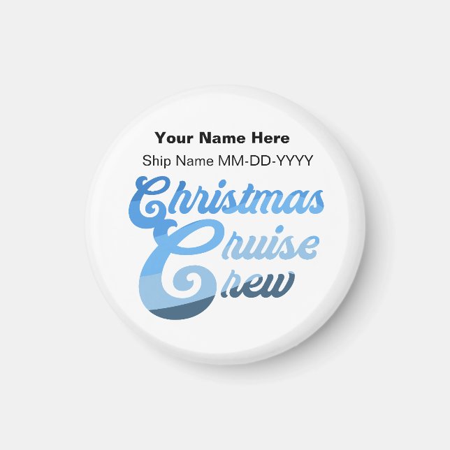Christmas Cruise Crew Magnet (Front)