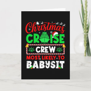 Christmas Cruise Crew Most Likely To By Card