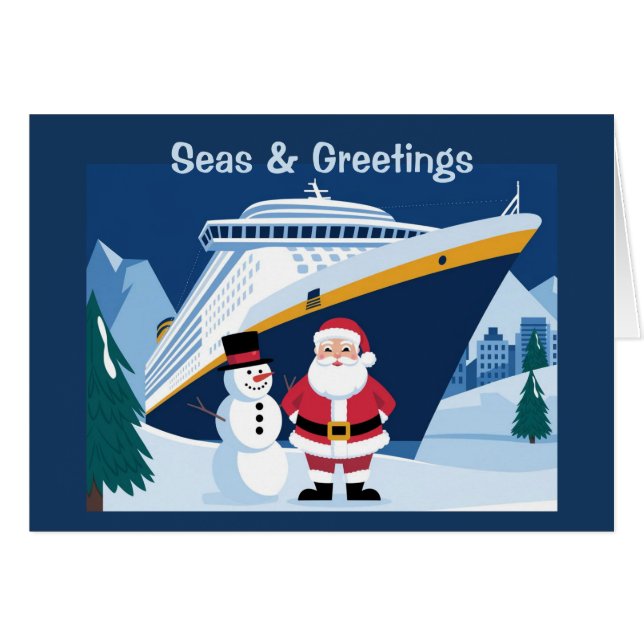 Christmas Cruise Lover Cruising holiday Cruiser  Cards (Front Horizontal)