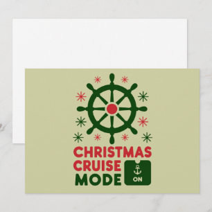 Christmas Cruise Mode On Ship Christmas 2024 Holiday Card