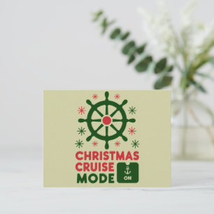 Christmas Cruise Mode On Ship Christmas 2024 Postcard