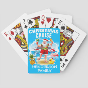 Christmas Cruise Peronalized Poker Cards