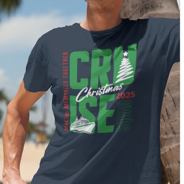 Christmas Cruise Squad Family Custom Year  T-Shirt (Creator Uploaded)