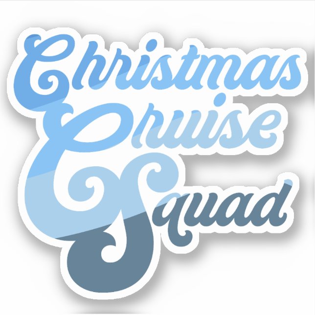 Christmas Cruise Squad Sticker (Front)