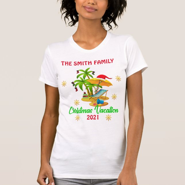 Christmas Cruise Vacation Group Matching T-Shirt (Front)