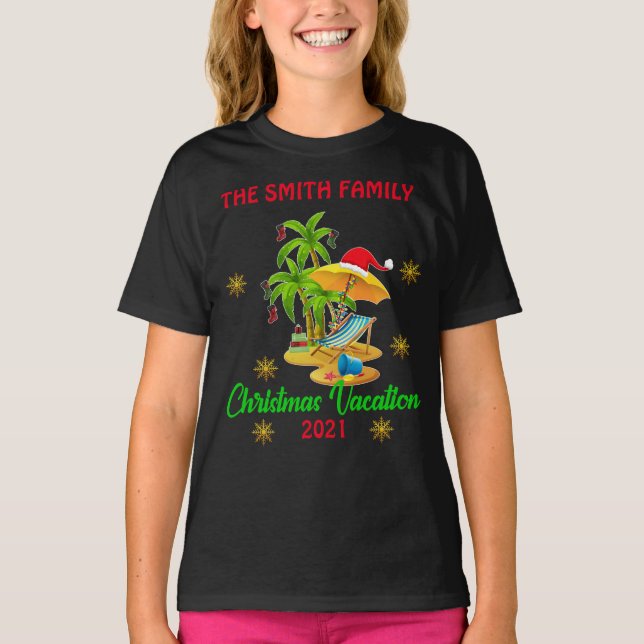 Christmas Cruise Vacation Group Matching T-Shirt (Front)