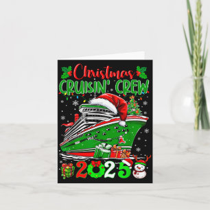 Christmas Cruisin Crew 2025 Matching Family Cruise Card