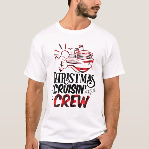 Christmas Cruisin Crew Cruise Matching Family Paja T_Shirt