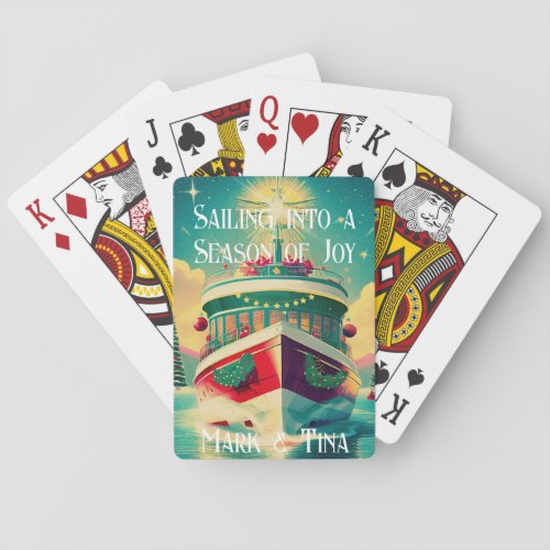 Christmas Cruising  Poker Cards