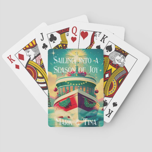 Christmas Cruising  Poker Cards (Back)
