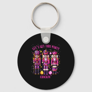 Christmas Crushing It Nutcracker - Funny Retro Ugl Keychain