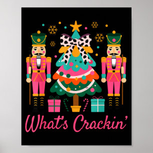 Christmas Crushing It Nutcracker - Funny Retro Ugl Poster