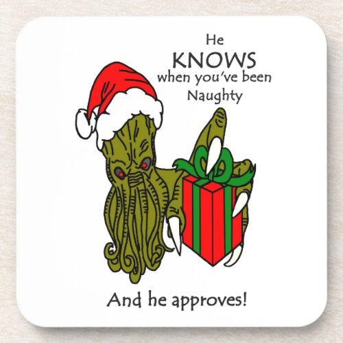 Christmas Cthulhu Coaster