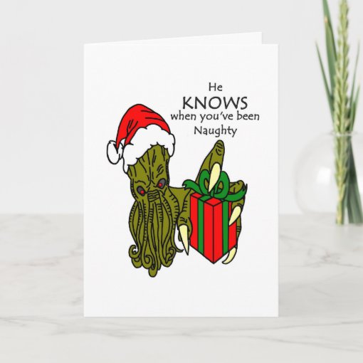 Christmas Cthulhu Holiday Card | Zazzle
