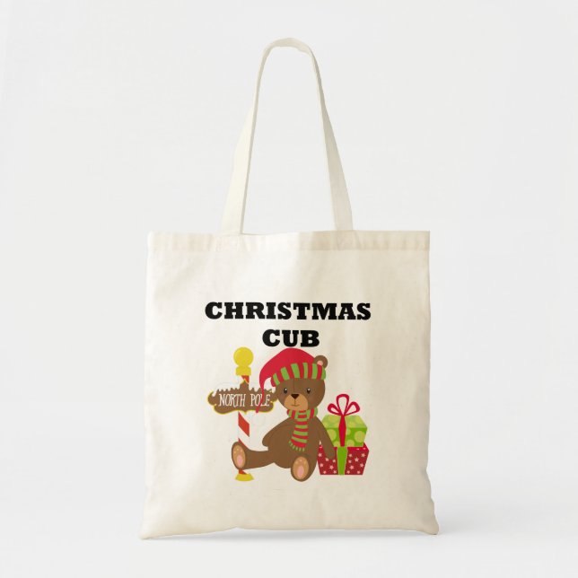 Christmas Cub Tote Bag (Front)