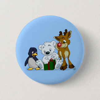 Christmas Cubs Button
