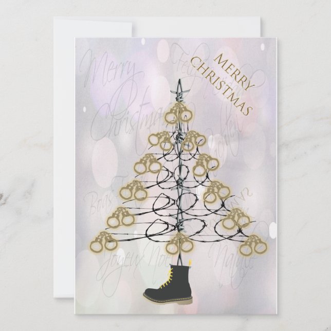 Christmas Cuff Tree  - Jailmatecards Holiday Card (Front)