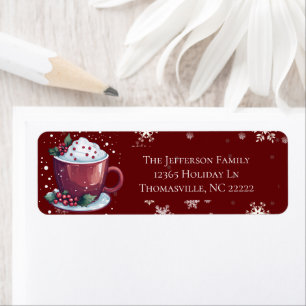 Christmas Cup of Hot Chocolate Personalized Red Label