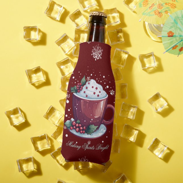 Christmas Cup of Hot Chocolate | Red Bottle Cooler (In Situ Summer)