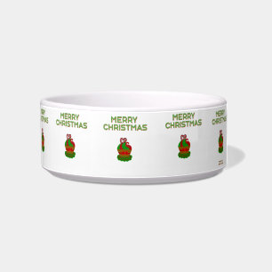 Christmas Cupcake Ceramic Pet Bowl