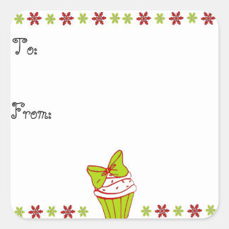 Christmas Cupcake Gift Tag