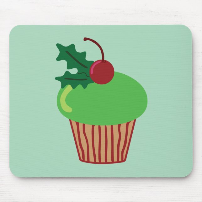 Christmas Cupcake Mouse Pad (Front)