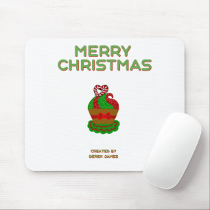 Christmas Cupcake Mouse Pad
