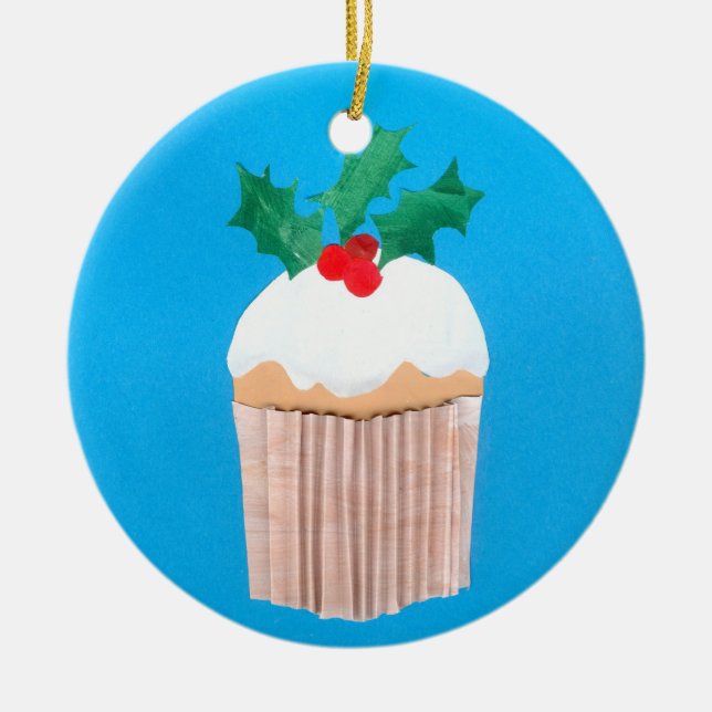 Christmas Cupcake Ornament (Front)