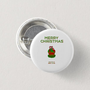 Christmas Cupcake Round Button