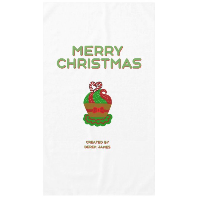 Christmas Cupcake Tablecloth (Front)
