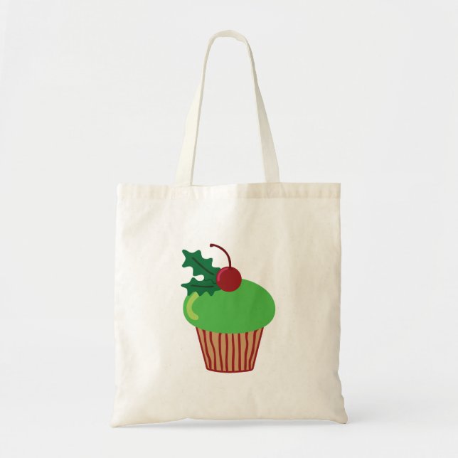Christmas Cupcake Tote Bag (Front)