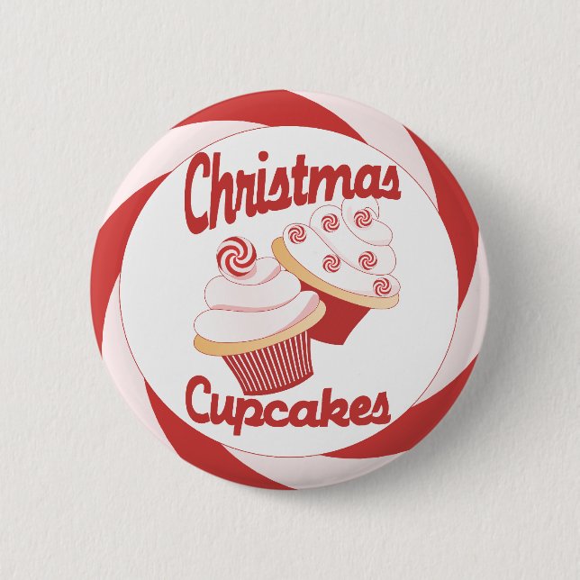 Christmas Cupcakes Button (Front)