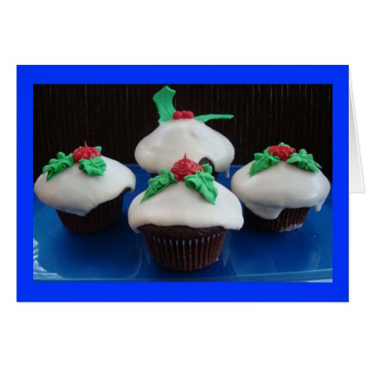 Christmas Cupcakes Cards (Front Horizontal)