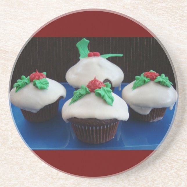 Christmas Cupcakes Coaster (Front)
