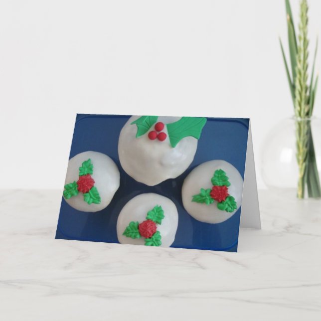 Christmas Cupcakes Holiday Card (Front)