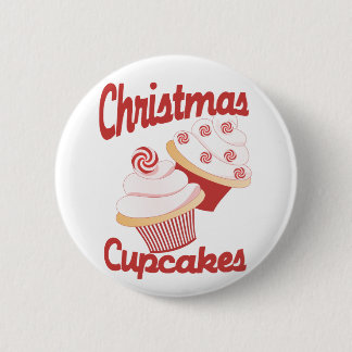 Christmas Cupcakes Pinback Button