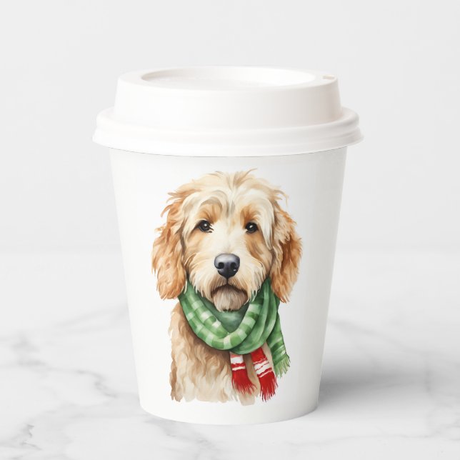 Christmas cups goldendoodle (Front)