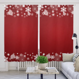Christmas Curtains Home Decor – White Star Holiday