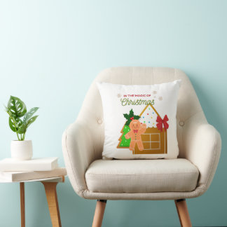 Christmas cushion, believe in Christmas magic Throw Pillow
