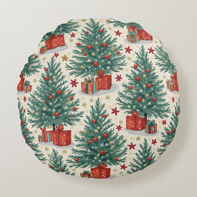 christmas cusion round pillow (Front)