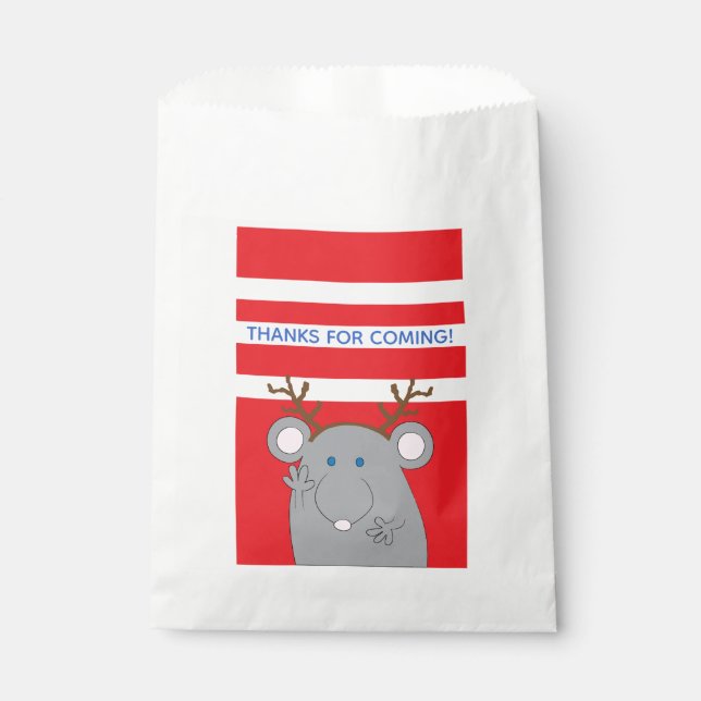 Christmas Custom Favor Bag "Merry Christmouse" (Front)