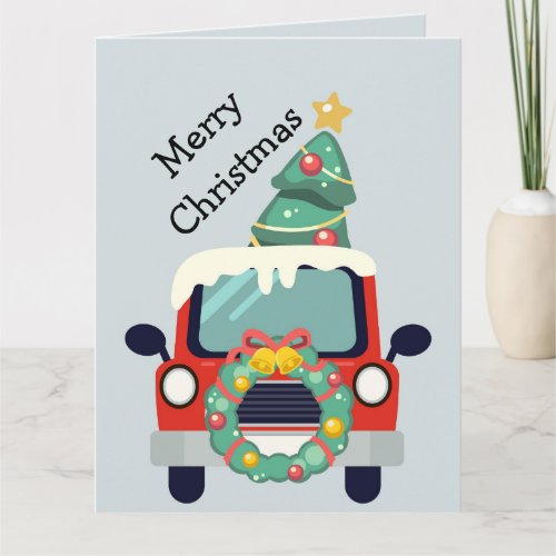 Christmas Custom Inside Truck Vehicle Automobile Card