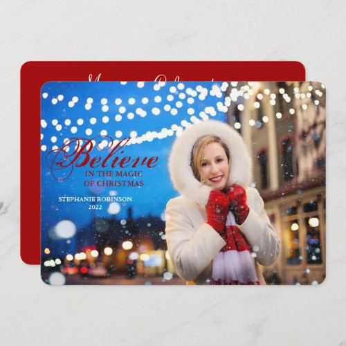 Christmas Custom Photo Greeting  Holiday Card