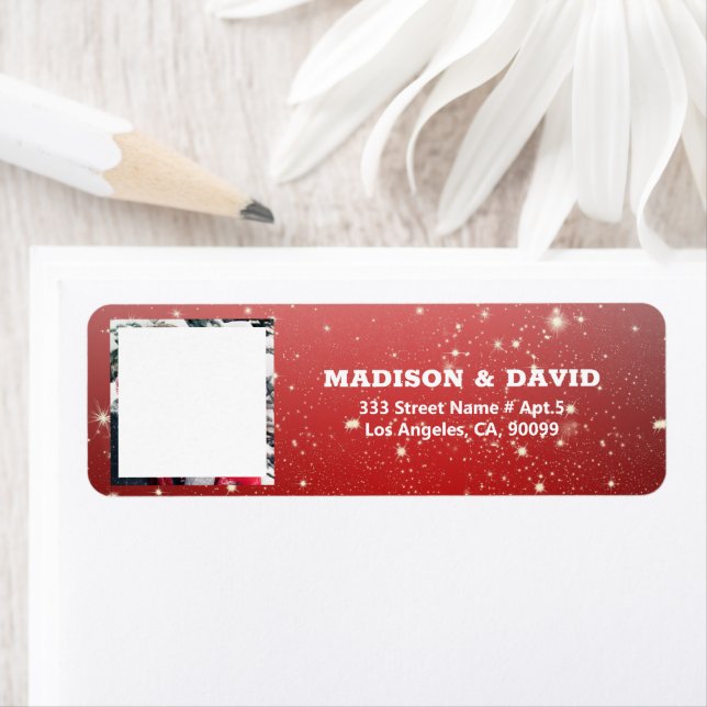 Christmas Custom Photo  Label (Insitu)