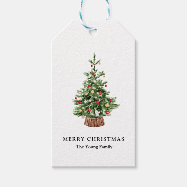 Christmas Custom Tree Gift Tag (Front)