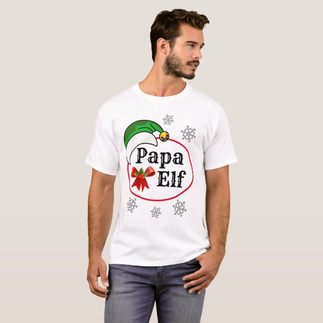 Christmas Customizable Gifts for Men MAMA ELF  T-Shirt (Front Full)