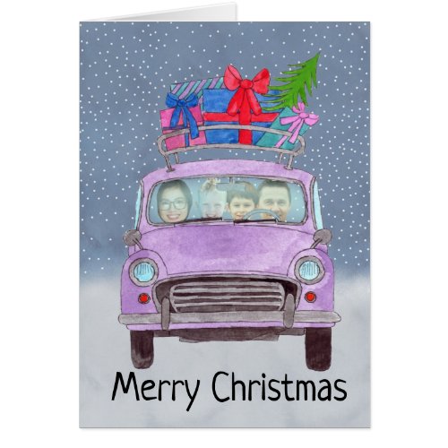 Christmas customizable photo card