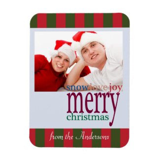 Christmas Customizable Photo Magnet premiumfleximagnet