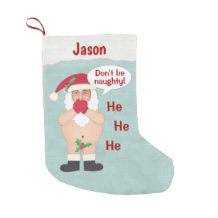 They Are the Naughty Ones Funny Christmas Small Christmas Stocking | Zazzle